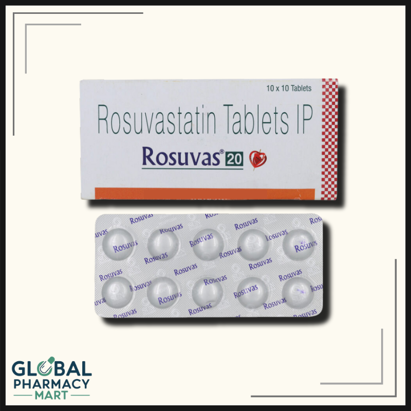 CRESTOR 20 MG Rosuvastatin pack of 10 pills | GLOBALPHARMACYMART